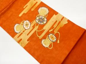 鼓に華文・ヱ霞模様織出し名古屋帯